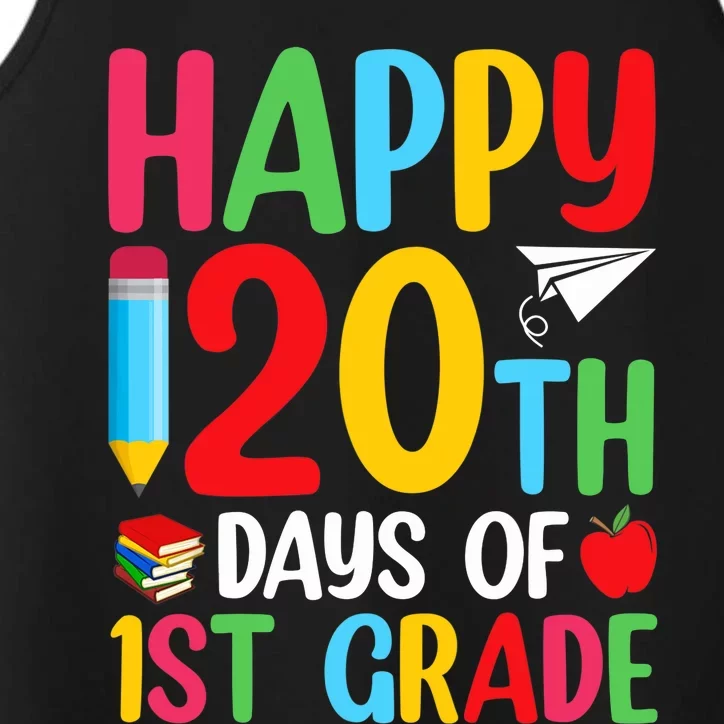 120th Day Of School Teachers Happy 120 Days Of 1st Grade Performance Tank