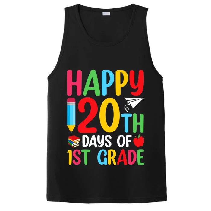 120th Day Of School Teachers Happy 120 Days Of 1st Grade Performance Tank