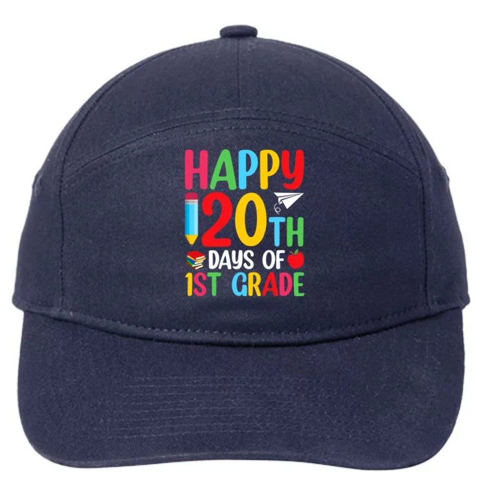 120th Day Of School Teachers Happy 120 Days Of 1st Grade 7-Panel Snapback Hat