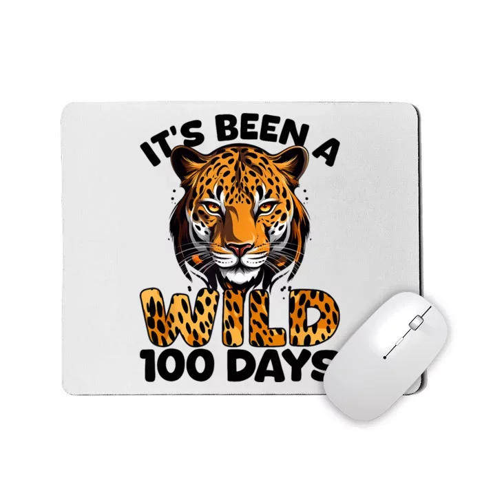 100th Day Of School Wild 100 Days Leopard Cheetah Tiger Lion Mousepad