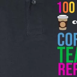 100 Days Of School Coffee Teach Repeat Softstyle Adult Sport Polo