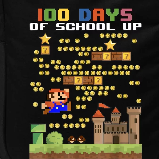 100 Days Of School MariöSüper Gamer Video Game Boys Girls Impact Tech Backpack