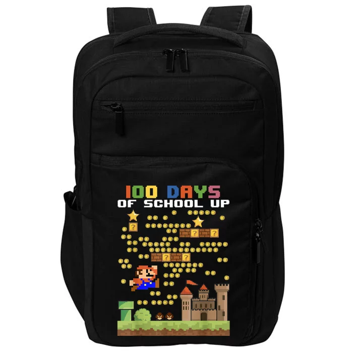 100 Days Of School MariöSüper Gamer Video Game Boys Girls Impact Tech Backpack