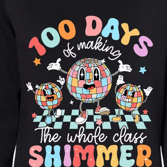 100 Days Of Making Whole Class Shimmer 100th Day Of School Womens California Wash Sweatshirt