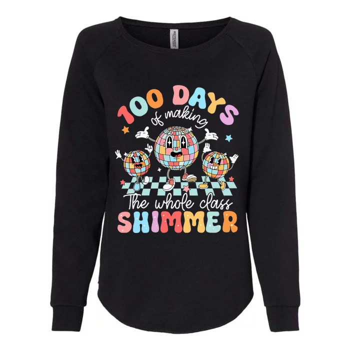 100 Days Of Making Whole Class Shimmer 100th Day Of School Womens California Wash Sweatshirt