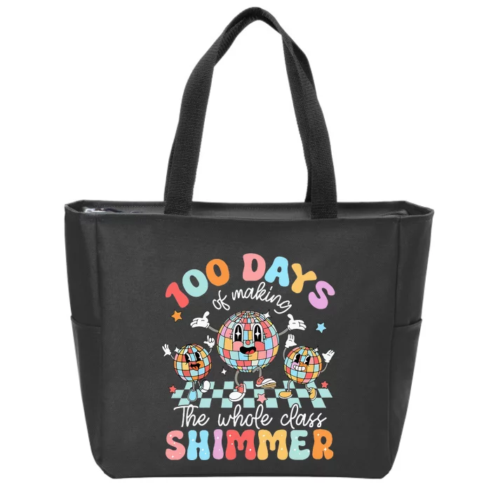 100 Days Of Making Whole Class Shimmer 100th Day Of School Zip Tote Bag