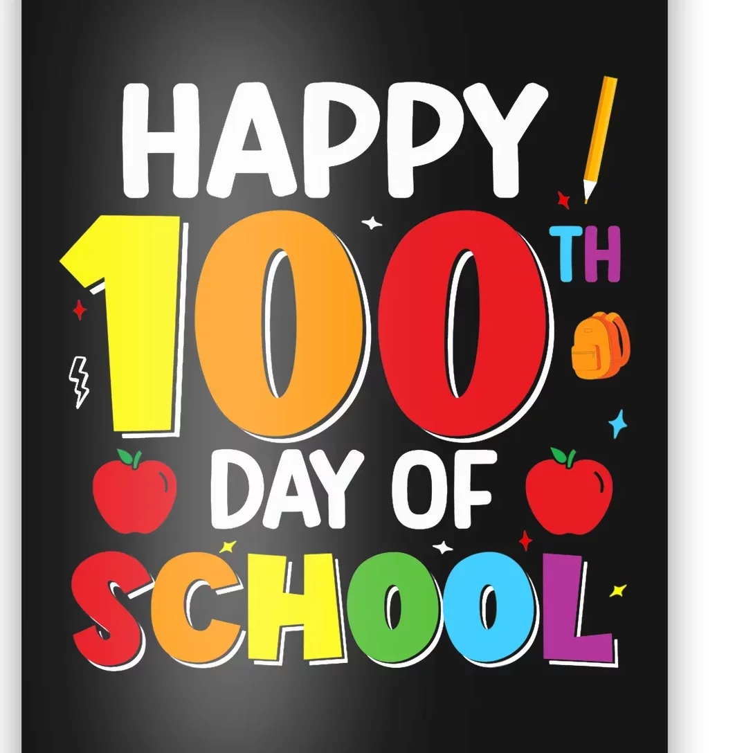 100 Days Of School 100th Day Of School Poster