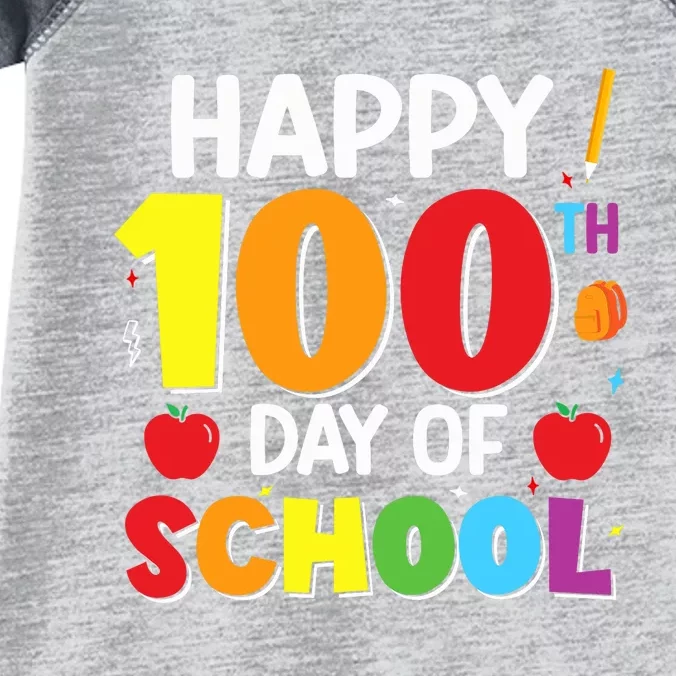 100 Days Of School 100th Day Of School Infant Baby Jersey Bodysuit