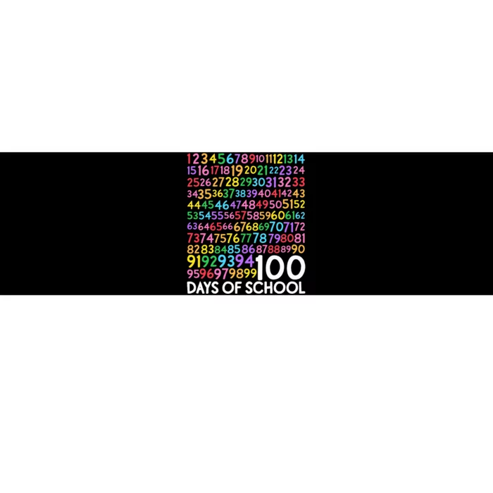 100th Day Of School Teacher 100 Days Math Numbers Bumper Sticker