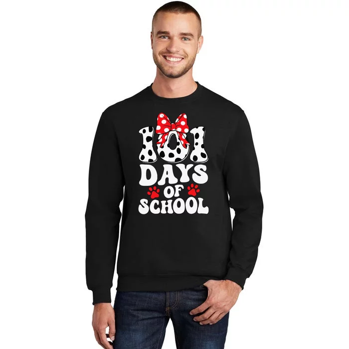 100 Days Of School Dalmatian Dog 100 Days Smarter Sweatshirt