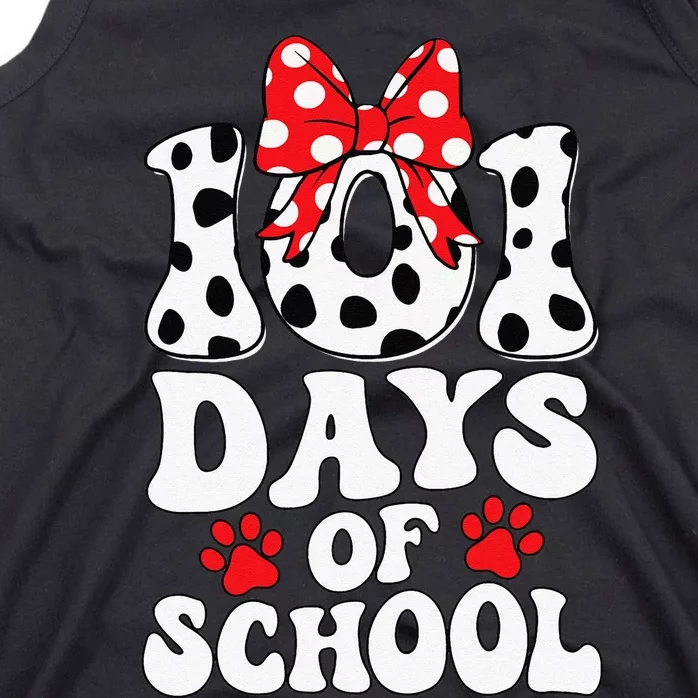 100 Days Of School Dalmatian Dog 100 Days Smarter Tank Top