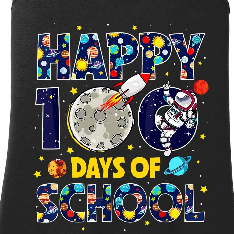 100 Day Of School Outer Space For Student Teacher Ladies Essential Tank