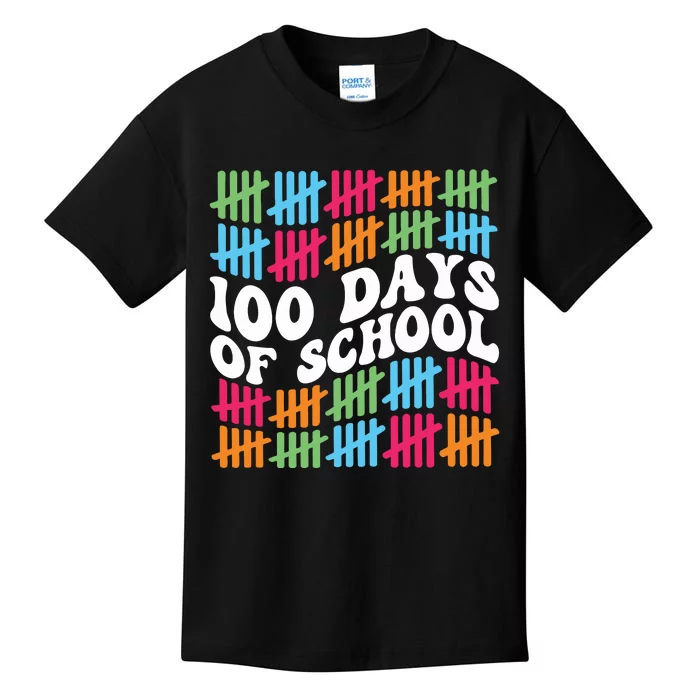 100 Days Of School Kids T-Shirt