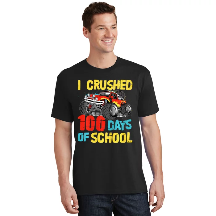 100 Days Of School For Monster Truck T-Shirt