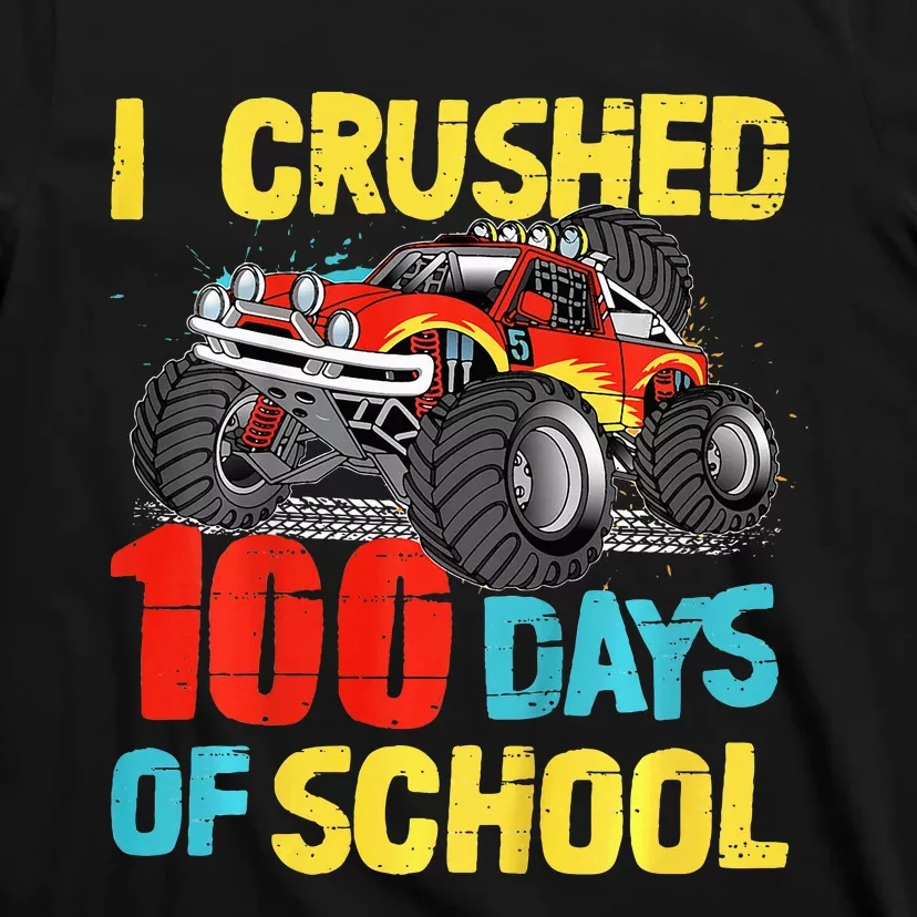 100 Days Of School For Monster Truck T-Shirt