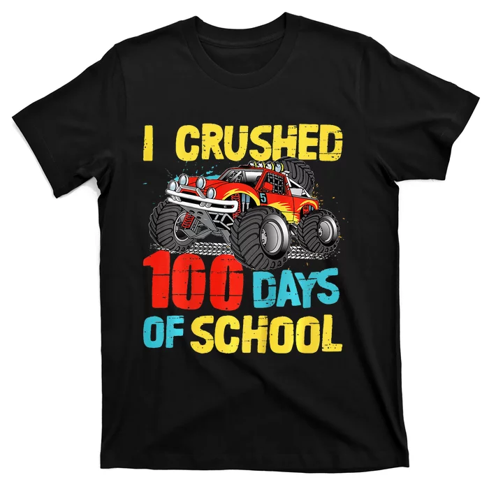 100 Days Of School For Monster Truck T-Shirt