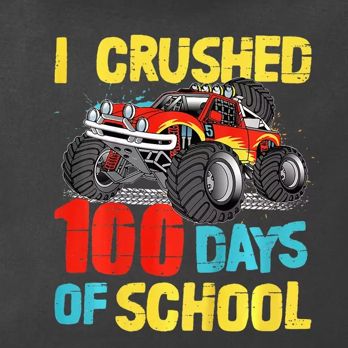 100 Days Of School For Monster Truck Zip Tote Bag