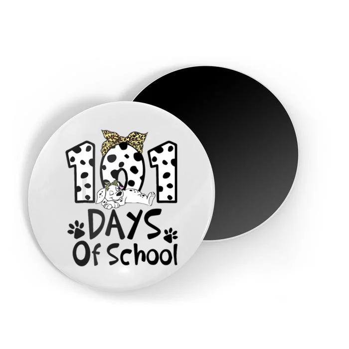 100th Day Of School 101 Days Smarter Funny Dalmatian Magnet