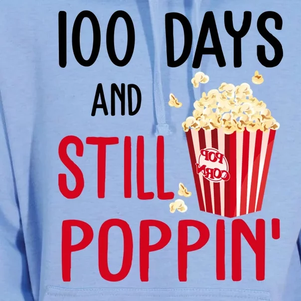 100 Days Of School And Still Poppin Unisex Surf Hoodie