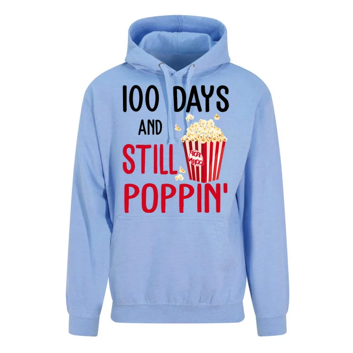 100 Days Of School And Still Poppin Unisex Surf Hoodie