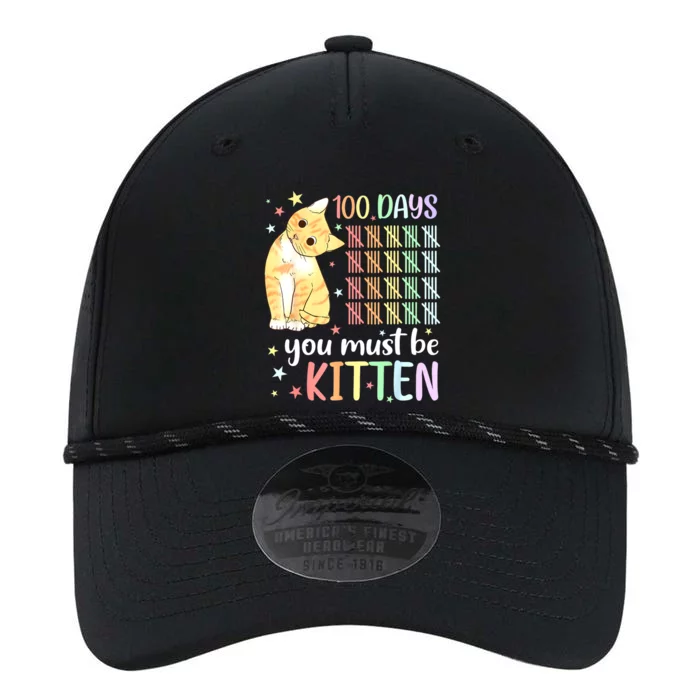 100th Day Of School Cat You Must Be Kitten Student Performance The Dyno Cap