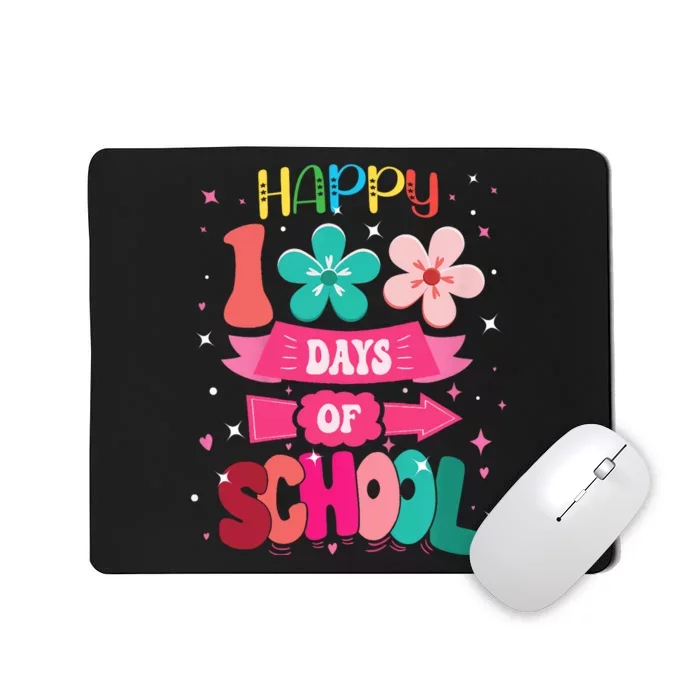 100 Days Of School Girl 100th Day Of School Mousepad