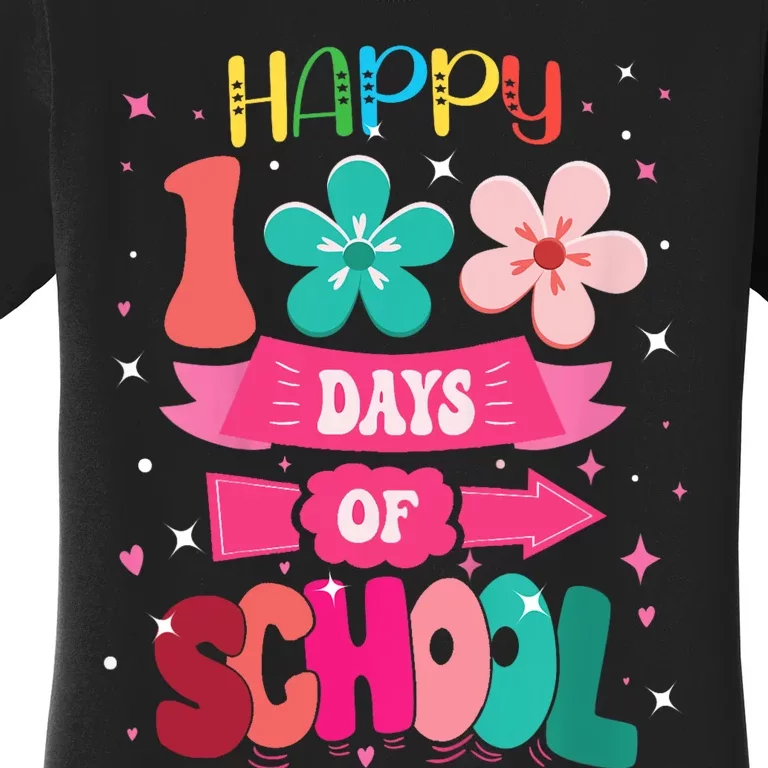 100 Days Of School Girl 100th Day Of School Women's T-Shirt