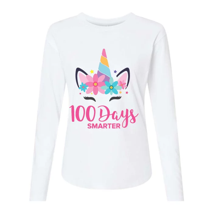 100 Days Of School Unicorn Girl Costume Womens Cotton Relaxed Long Sleeve T-Shirt