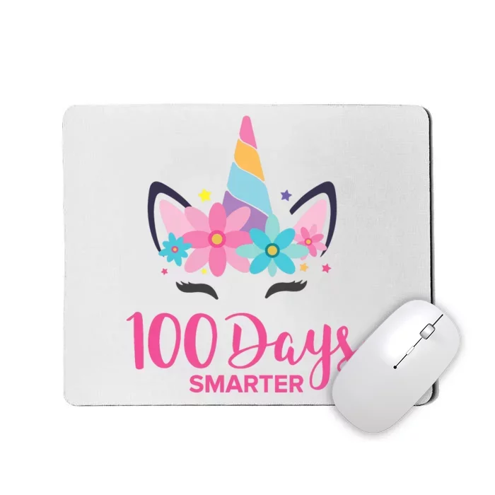 100 Days Of School Unicorn Girl Costume Mousepad