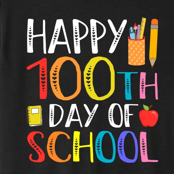 100 Days Of School Teacher And Student ChromaSoft Performance T-Shirt