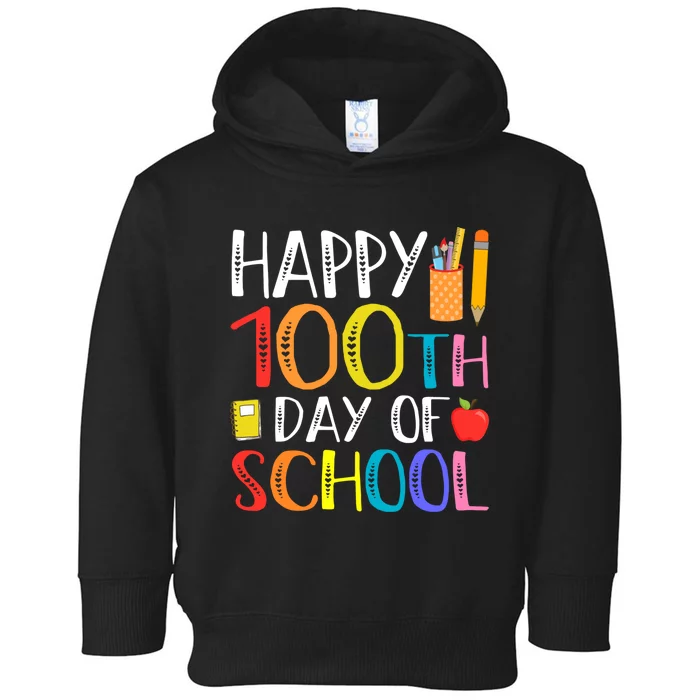 100 Days Of School Teacher And Student Toddler Hoodie