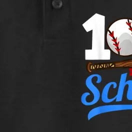 100 Days Of School Baseball 100th Day Dry Zone Grid Performance Polo