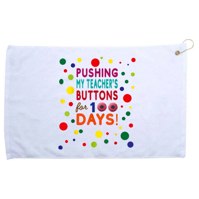 100 Days Of School 2024 Grommeted Golf Towel