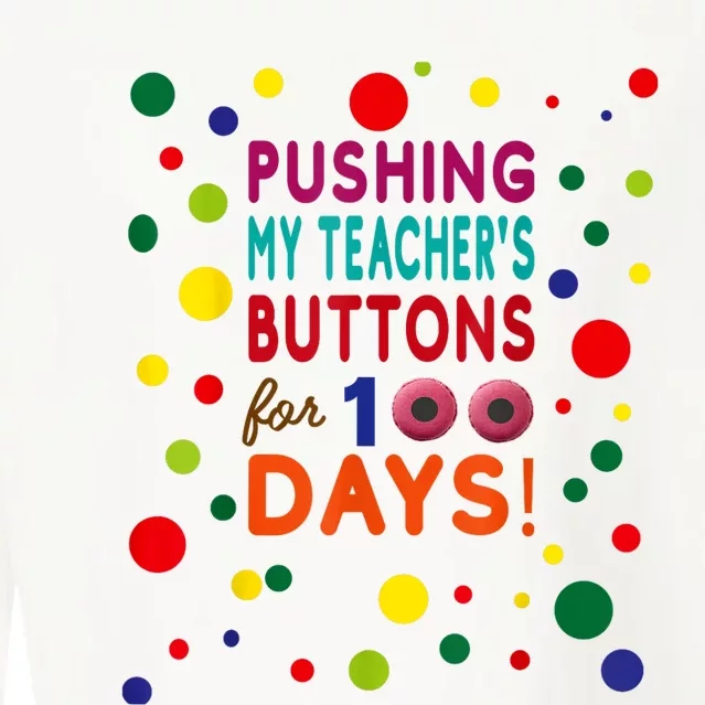 100 Days Of School 2024 Cropped Pullover Crew