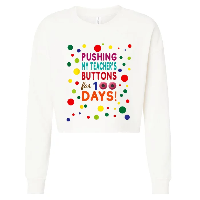 100 Days Of School 2024 Cropped Pullover Crew