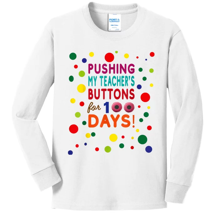 100 Days Of School 2024 Kids Long Sleeve Shirt