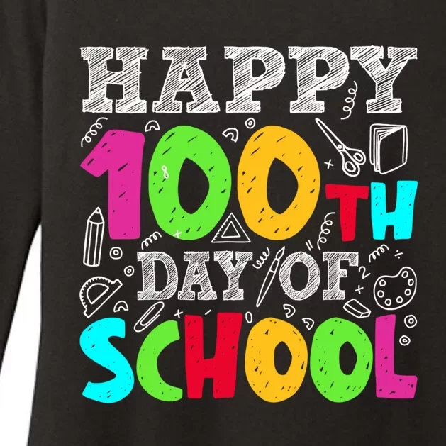 100th Day Of School Teachers Costume 100 Days Students Meaningful Gift Womens CVC Long Sleeve Shirt