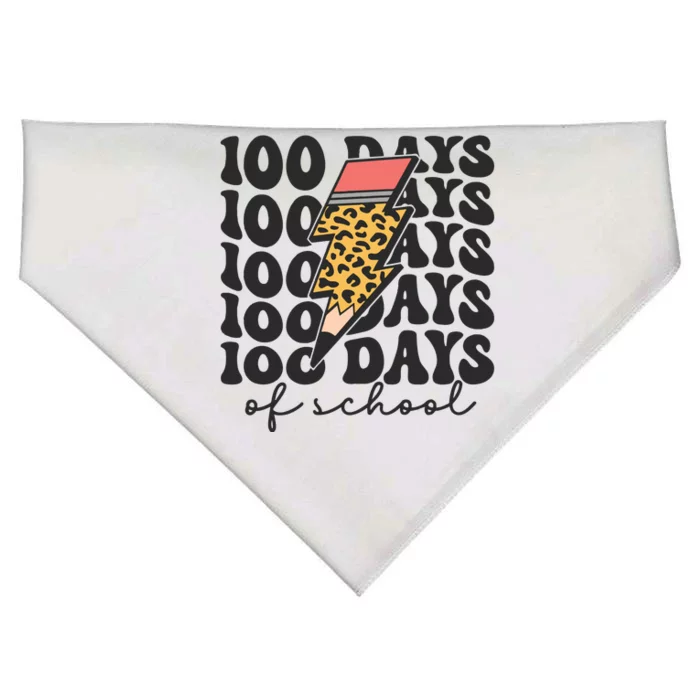 100 Days Of School USA-Made Doggie Bandana