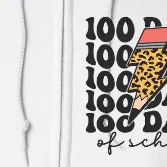 100 Days Of School Full Zip Hoodie