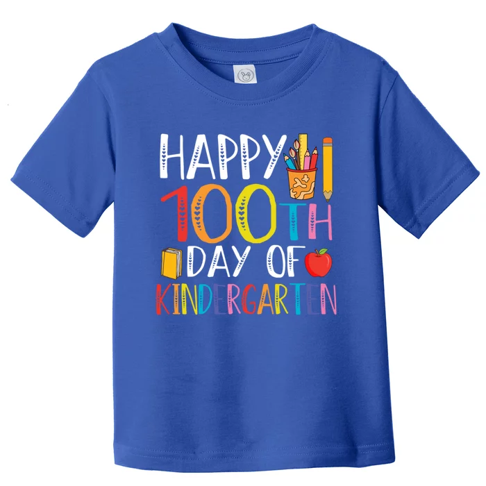 100th Day Of Kindergarten Teachers 100 Days Of School Gift Toddler T-Shirt