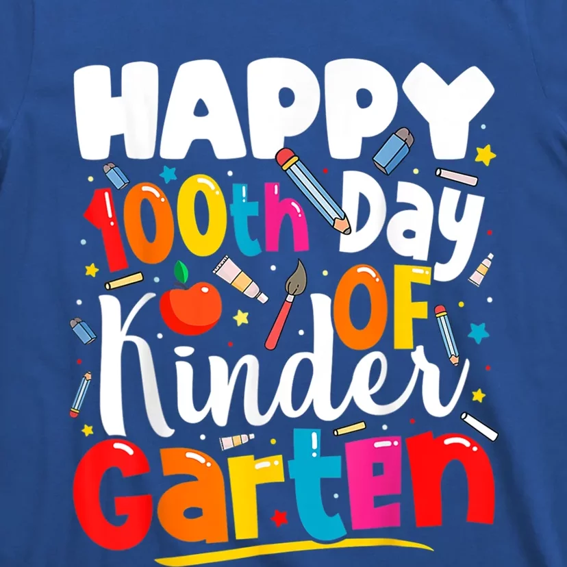 100th Day Of Kindergarten Teachers 100 Days Of School Cool Gift T-Shirt