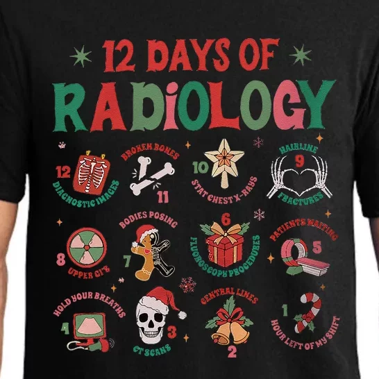 12 Days Of Radiology Christmas Xray Tech Holiday Rad Tech Pajama Set