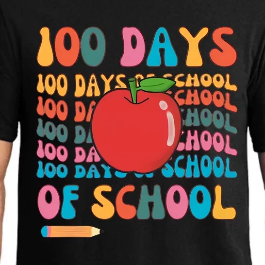 100 Days Of School Teacher 100 Days Teacher Retro 100 Days Pajama Set