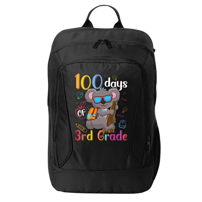 100 Days Of 3Rd Grade Koala 100Th Day School Third Grade Gift City Backpack