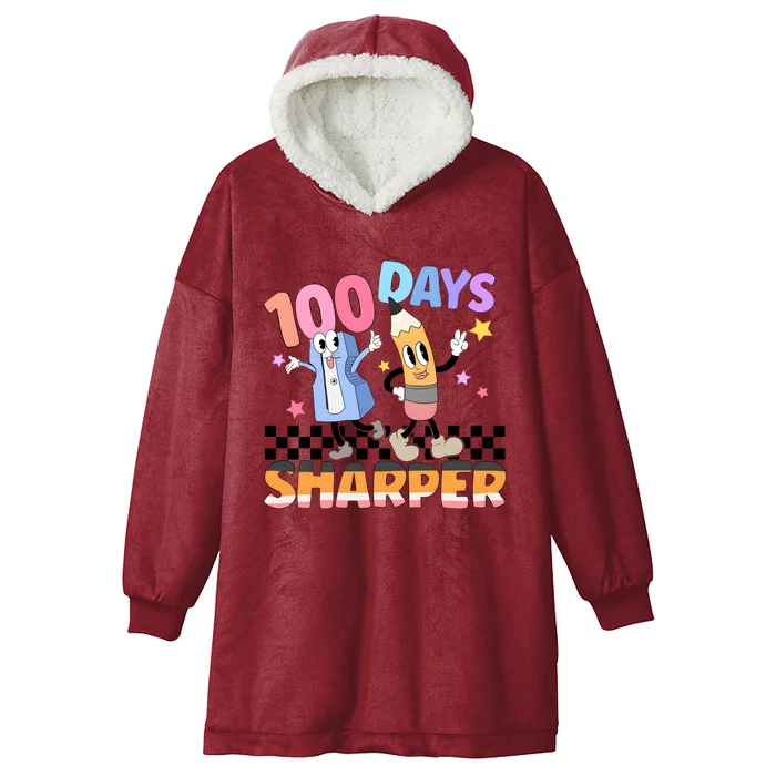 100 Days Of Sharper Back To School Hooded Wearable Blanket