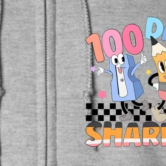 100 Days Of Sharper Back To School Full Zip Hoodie