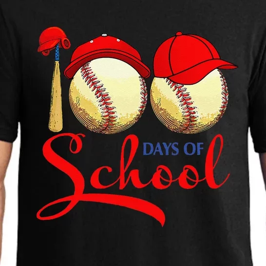 100 Days Of School Baseball Teacher 100th Day Of School Pajama Set