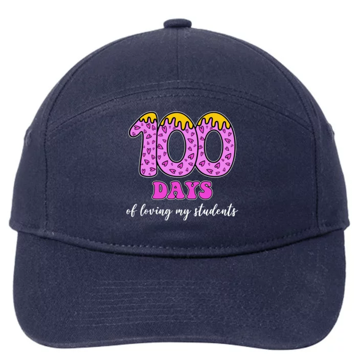 100 Days Of Loving My Students Teacher Celebration 7-Panel Snapback Hat