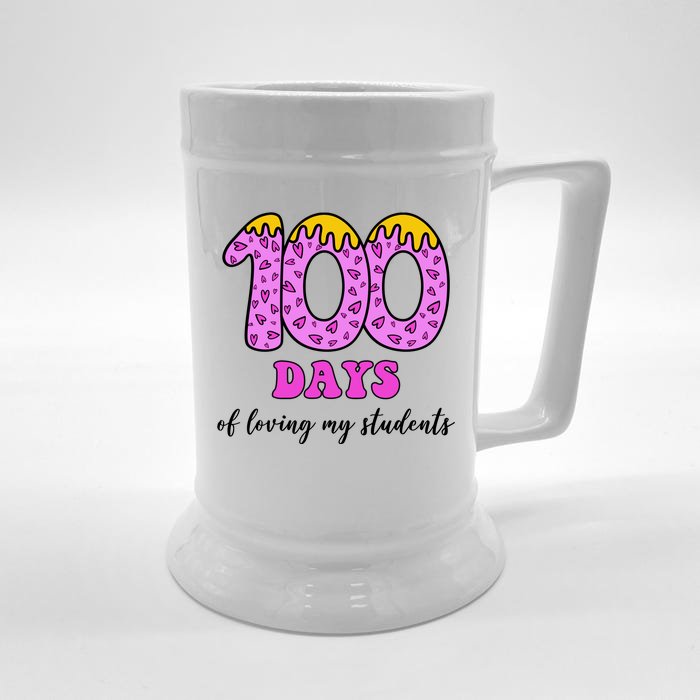 100 Days Of Loving My Students Teacher Celebration Front & Back Beer Stein