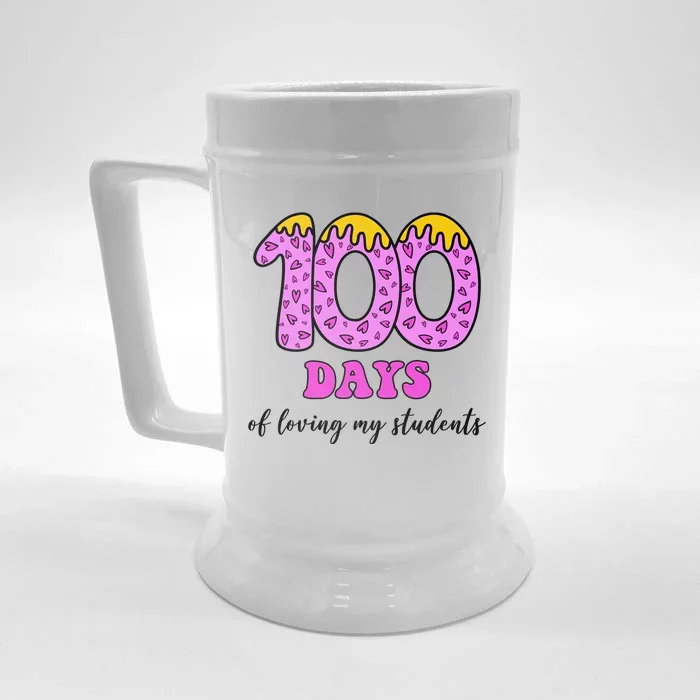 100 Days Of Loving My Students Teacher Celebration Front & Back Beer Stein